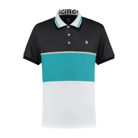 104244-170 | HYPERCOURT EXPRESS POLO 2 | WHITE / ALGIERS BLUE / LIMO BLACK
