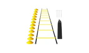 12 Rung Agility Speed Ladder Set 19.7ft