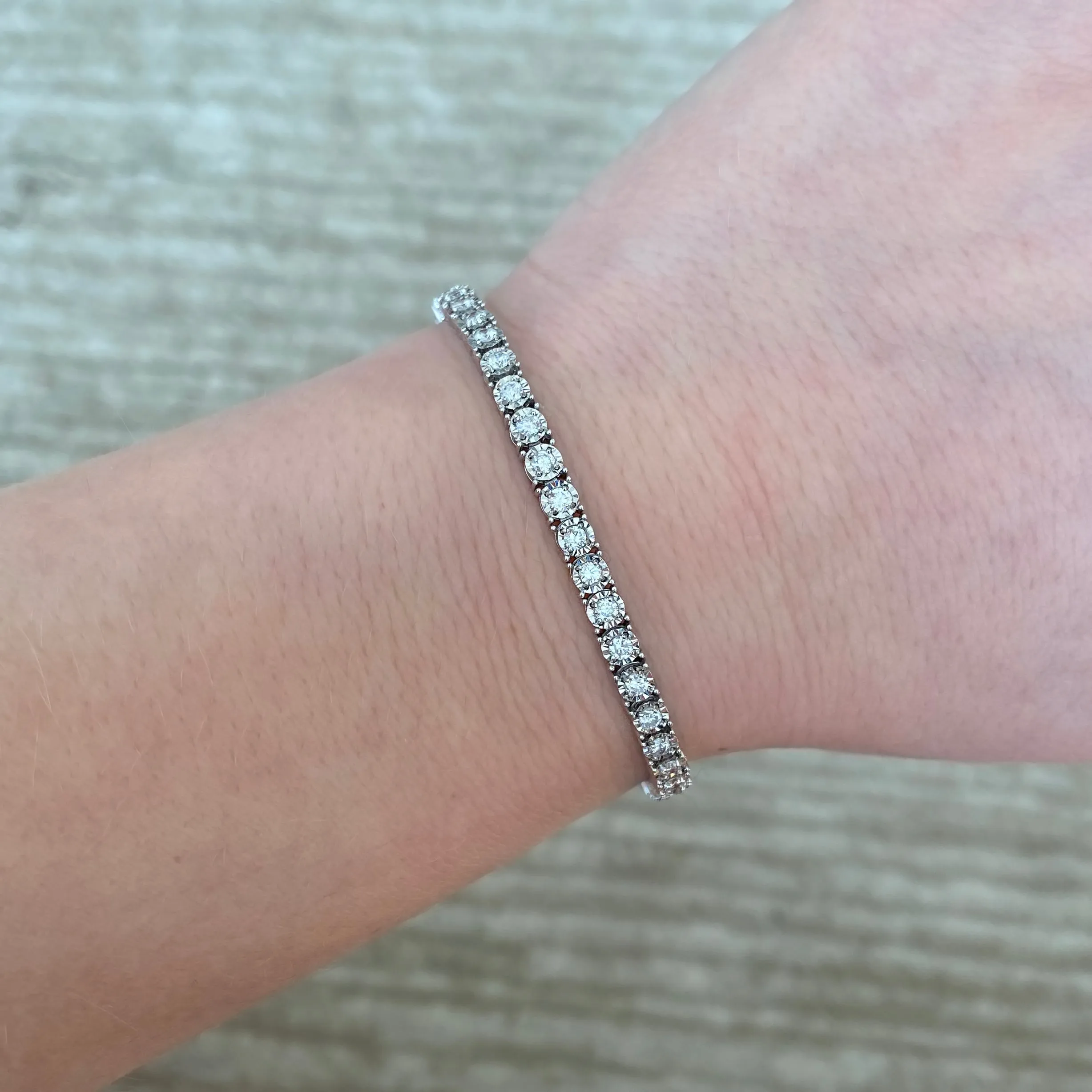 14K GOLD 2 CT DIAMOND ALLISON TENNIS BRACELET