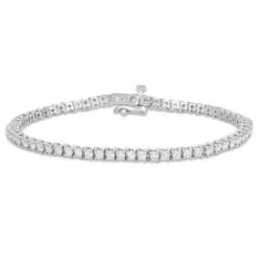 14K Gold 2.67ct 2.2mm Diamond Tennis Bracelet