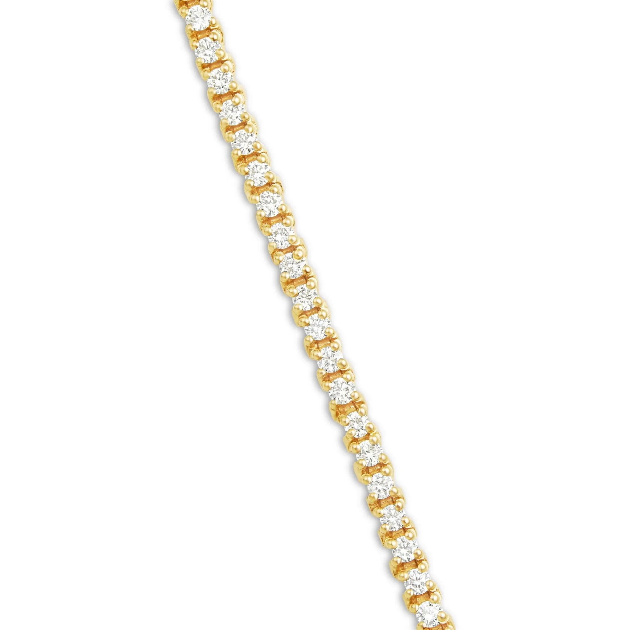 14K Gold 2.67ct 2.2mm Diamond Tennis Bracelet