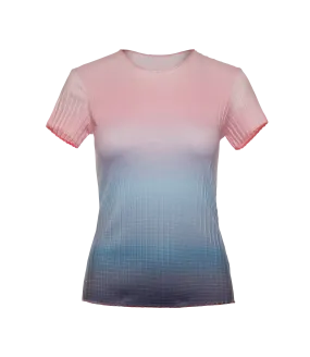 196051-466 | PLEATED S/S CREW | SILVERLAKE BLUE