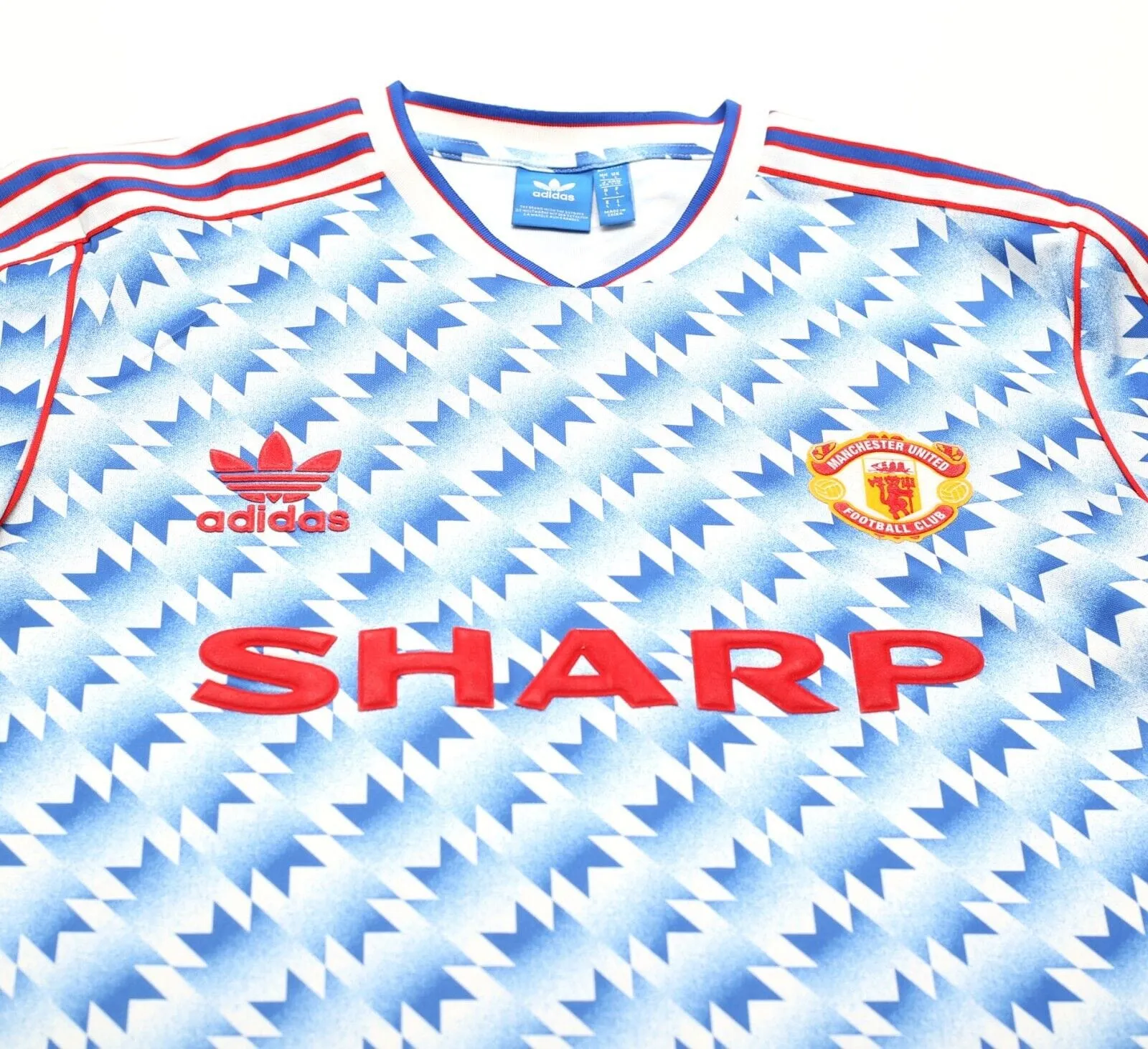 1990/92 MANCHESTER UNITED Retro adidas Originals Away Football Shirt (M/L)