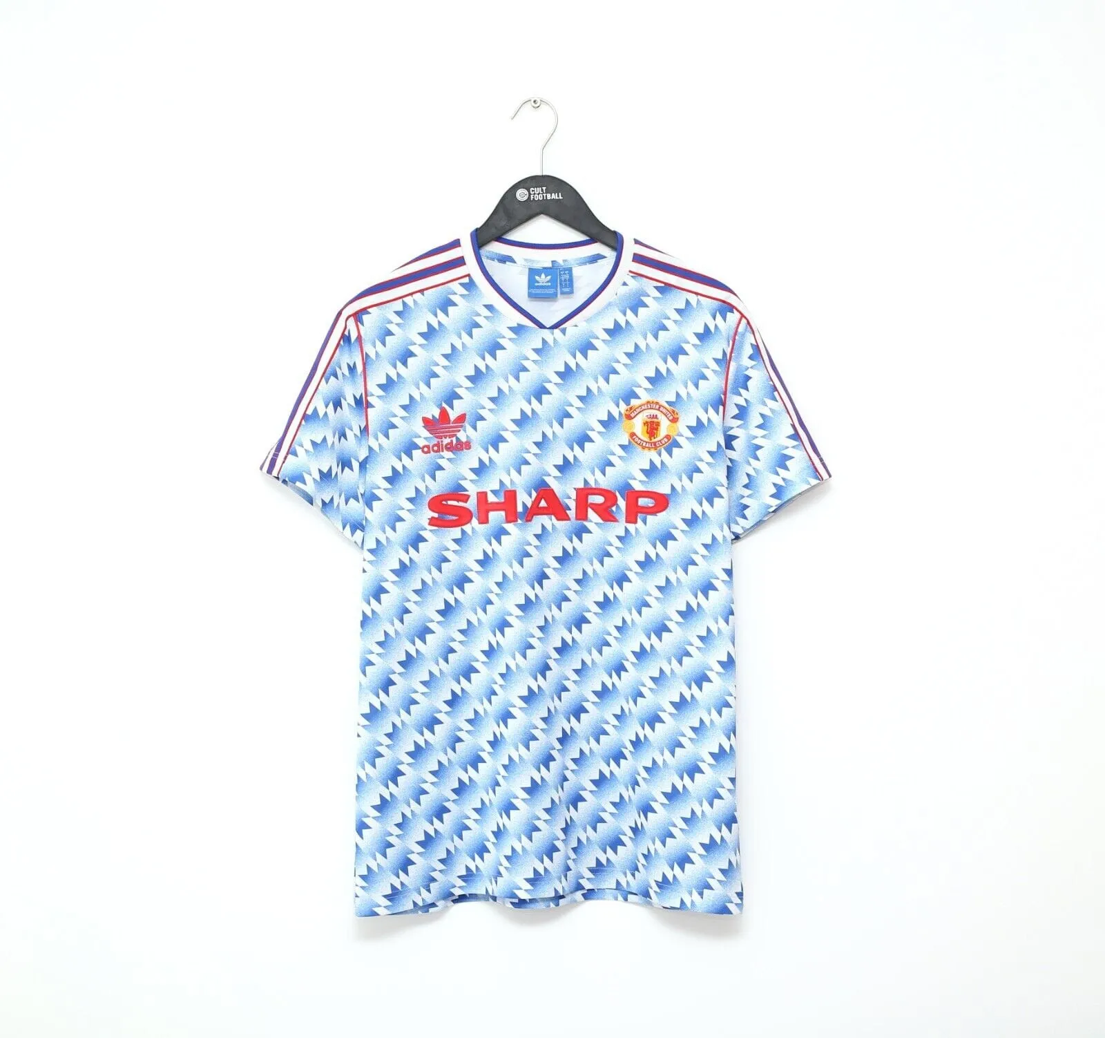 1990/92 MANCHESTER UNITED Retro adidas Originals Away Football Shirt (M/L)