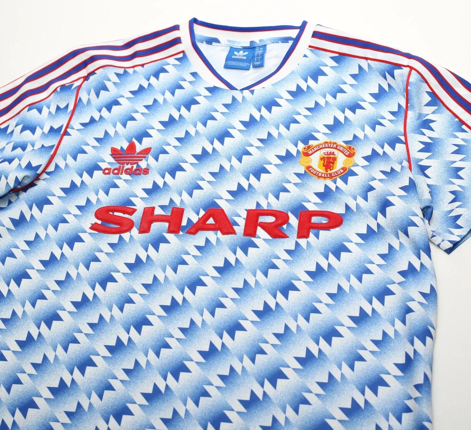 1990/92 MANCHESTER UNITED Retro adidas Originals Away Football Shirt (M/L)