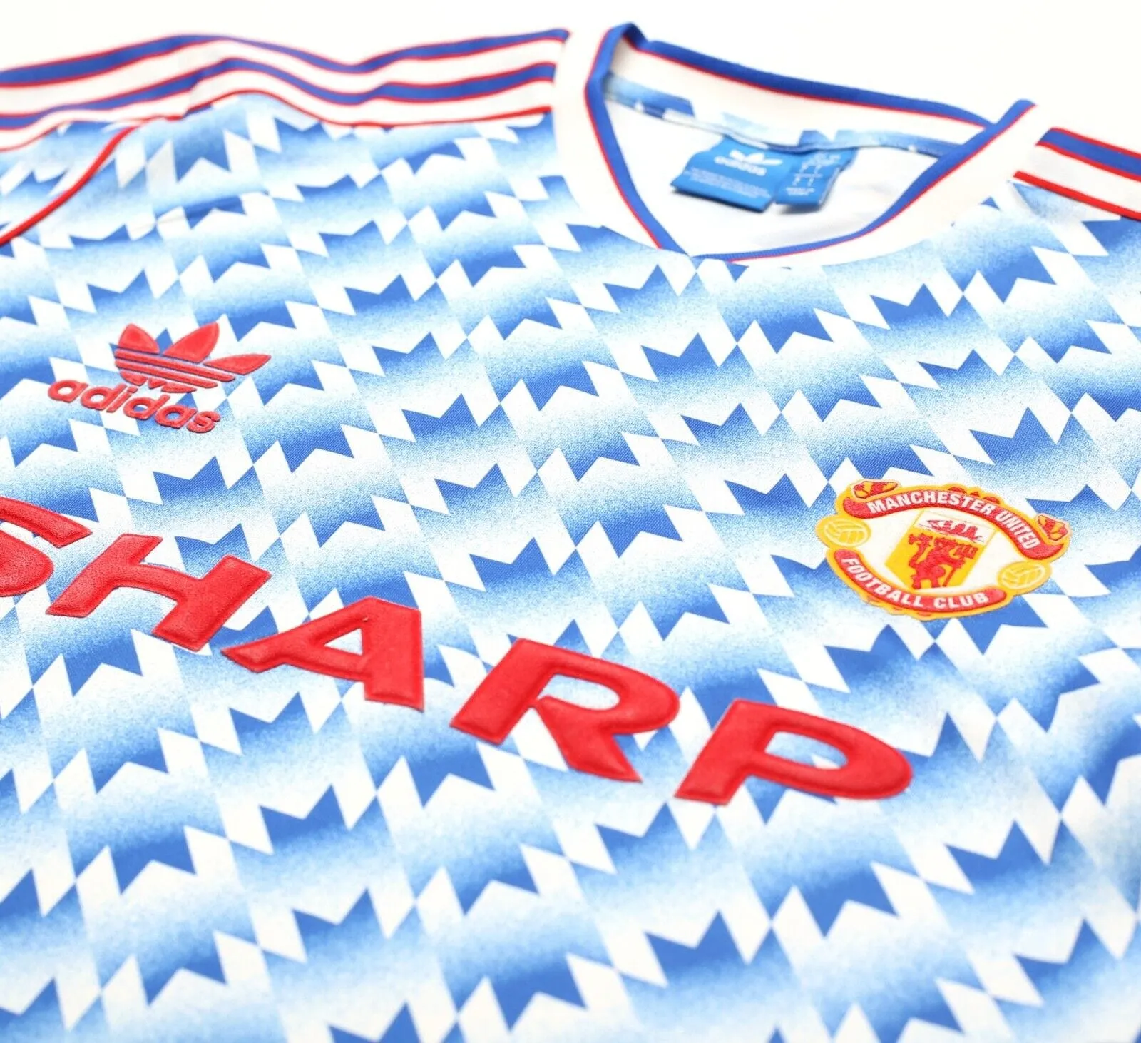 1990/92 MANCHESTER UNITED Retro adidas Originals Away Football Shirt (M/L)