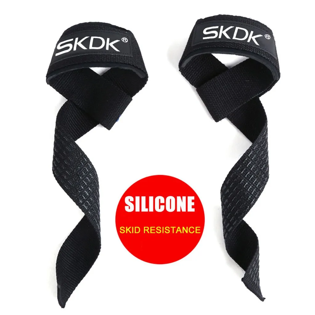  1pc Weight lifting Wrist Straps Fitness Bodybuilding Training CrossFit lifting straps with Non Slip Training Gloves Wrist Wraps