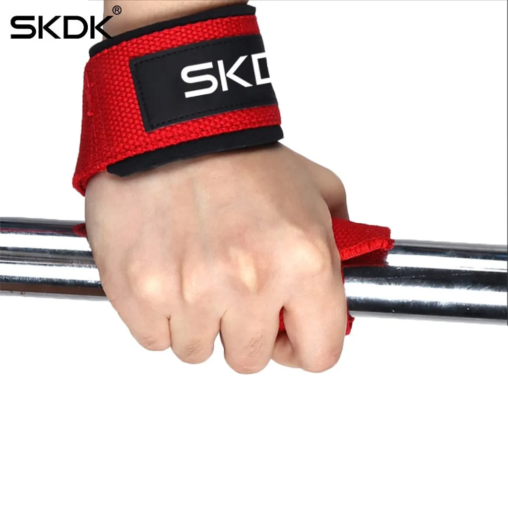  1pc Weight lifting Wrist Straps Fitness Bodybuilding Training CrossFit lifting straps with Non Slip Training Gloves Wrist Wraps