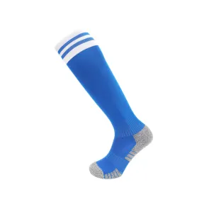 3 Pack Mens Thick Cushioned Football Socks Blue