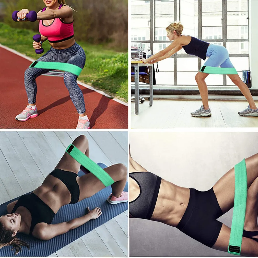 3PCS Resistance Bands Sports Exercise Resistance Loop Bands Set Elastic Booty Band Set for Yoga Home Gym Training