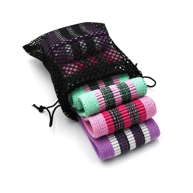 3PCS Resistance Bands Sports Exercise Resistance Loop Bands Set Elastic Booty Band Set for Yoga Home Gym Training