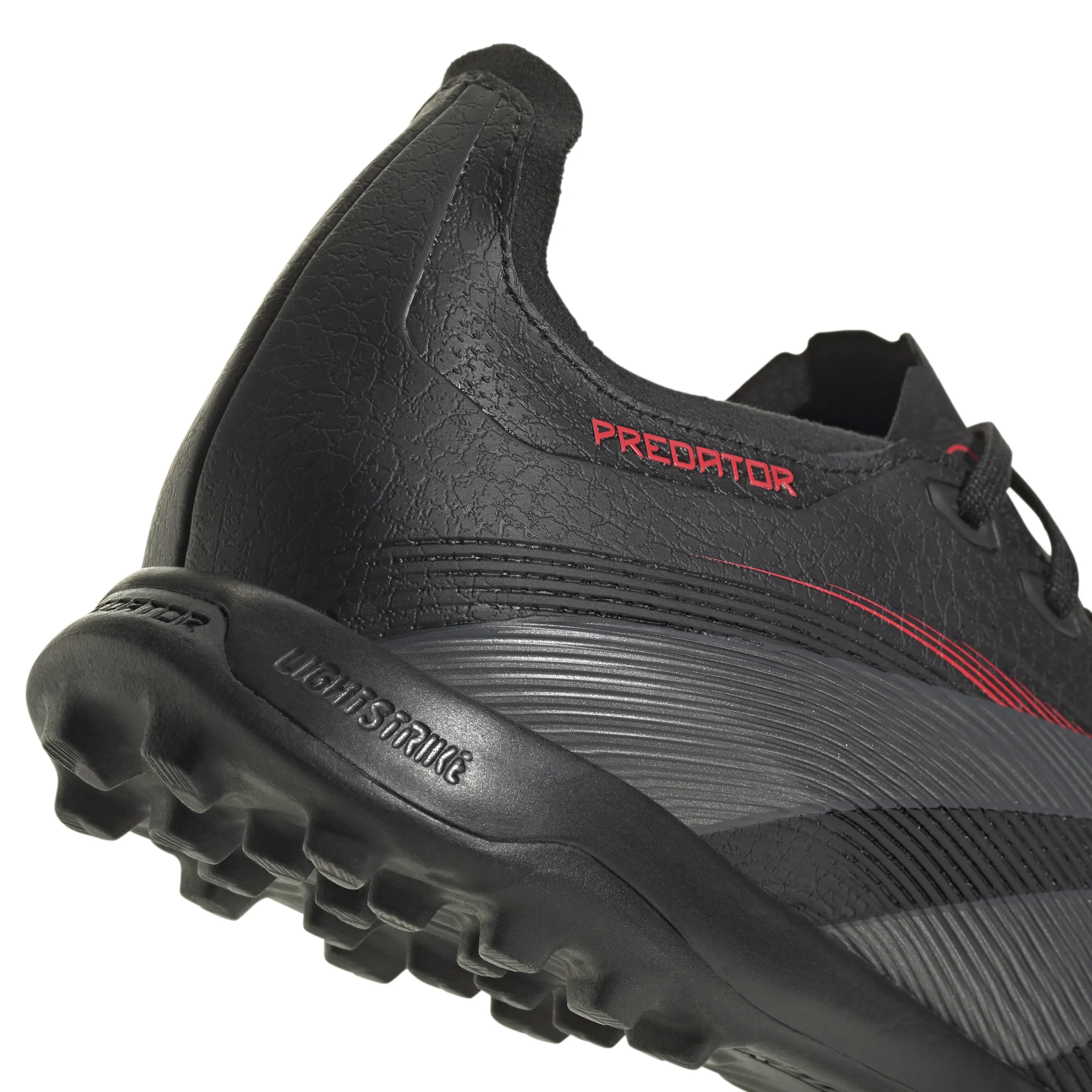 adidas Predator League TF Turf Soccer Shoes - core black/grey four/lucid red