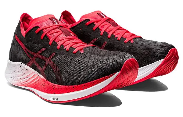 Asics Magic Speed Running Shoes 'Black Electric Red', black
