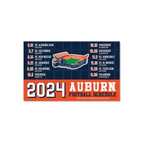 Auburn 2024 Football Schedule Magnet