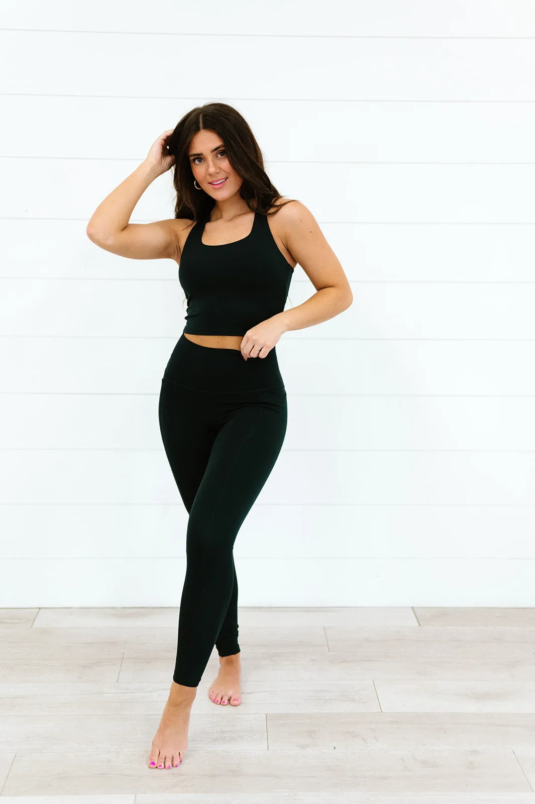 Balance High Waisted Leggings | Black