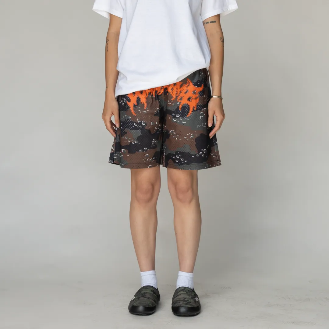 Barb Mesh Shorts- Timber