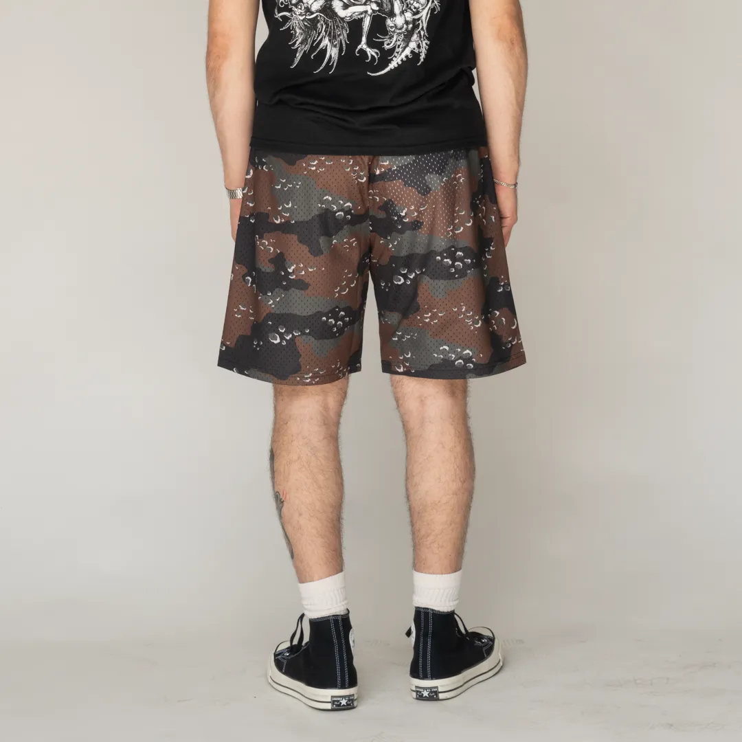 Barb Mesh Shorts- Timber