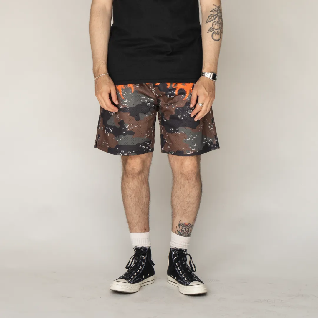 Barb Mesh Shorts- Timber
