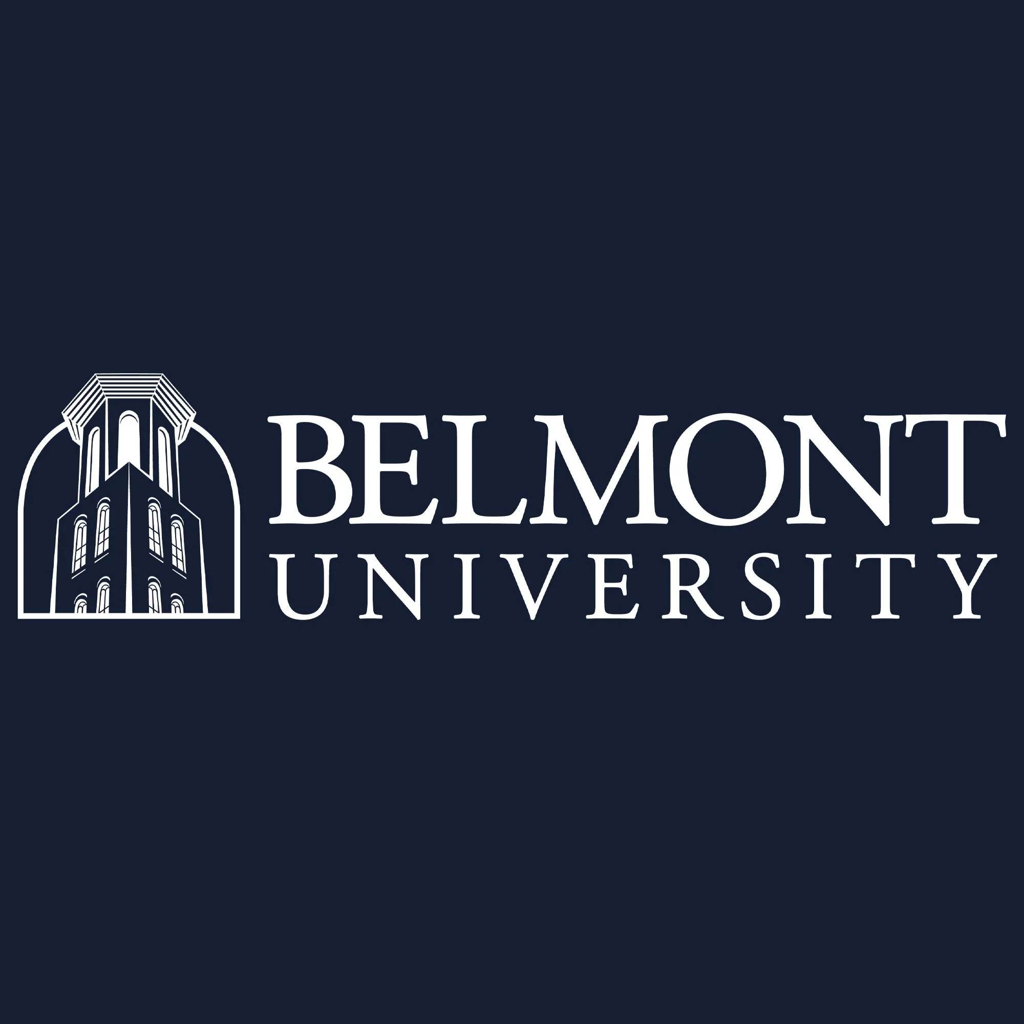 Belmont University Bruins Institutional Logo Cotton Short Sleeve T Shirt - Navy