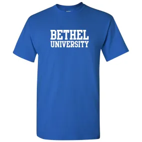 Bethel University Pilots Basic Block Short Sleeve T Shirt - Royal