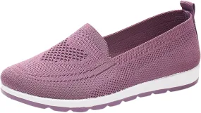 Casual Boat Shoes for Women Slip On Breathable Comfortable Lightweight Classic Comfort Flat Fashion Sneakers Non Slip Air Cushioned Casual Tennis Walking Sports Shoes for Gym Travel