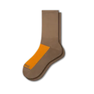 Cotton Crew Mesh Top Cushioned Sole Performance Socks for Women