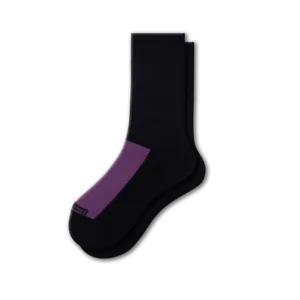 Cotton Crew Mesh Top Cushioned Sole Performance Socks for Women