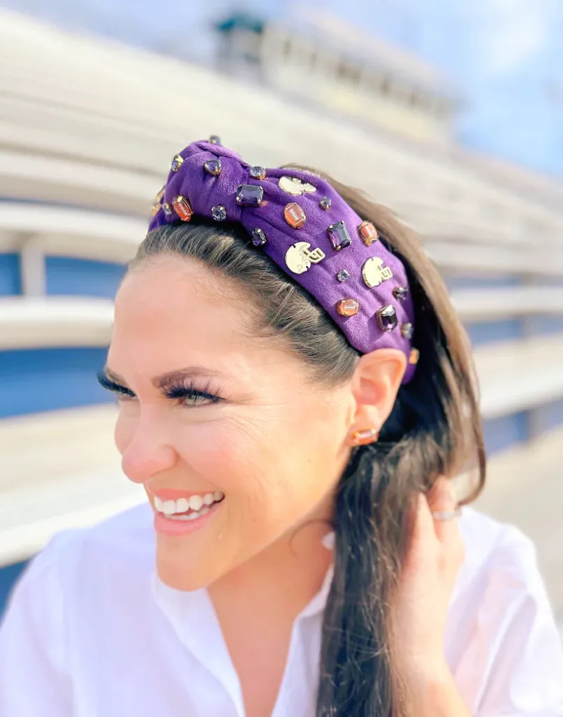 Fan Gear Football Headband | Purple