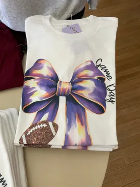 Game Day Tee- Purple & Gold