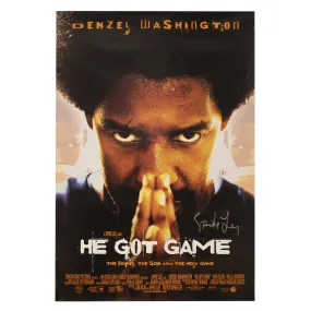 He Got Game Poster 18.5" X 27" - Signed