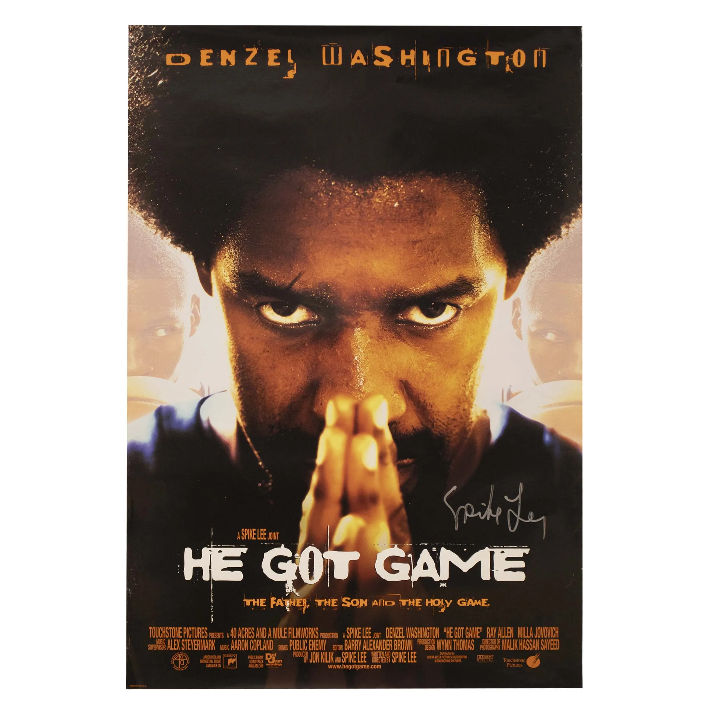 He Got Game Poster 18.5" X 27" - Signed