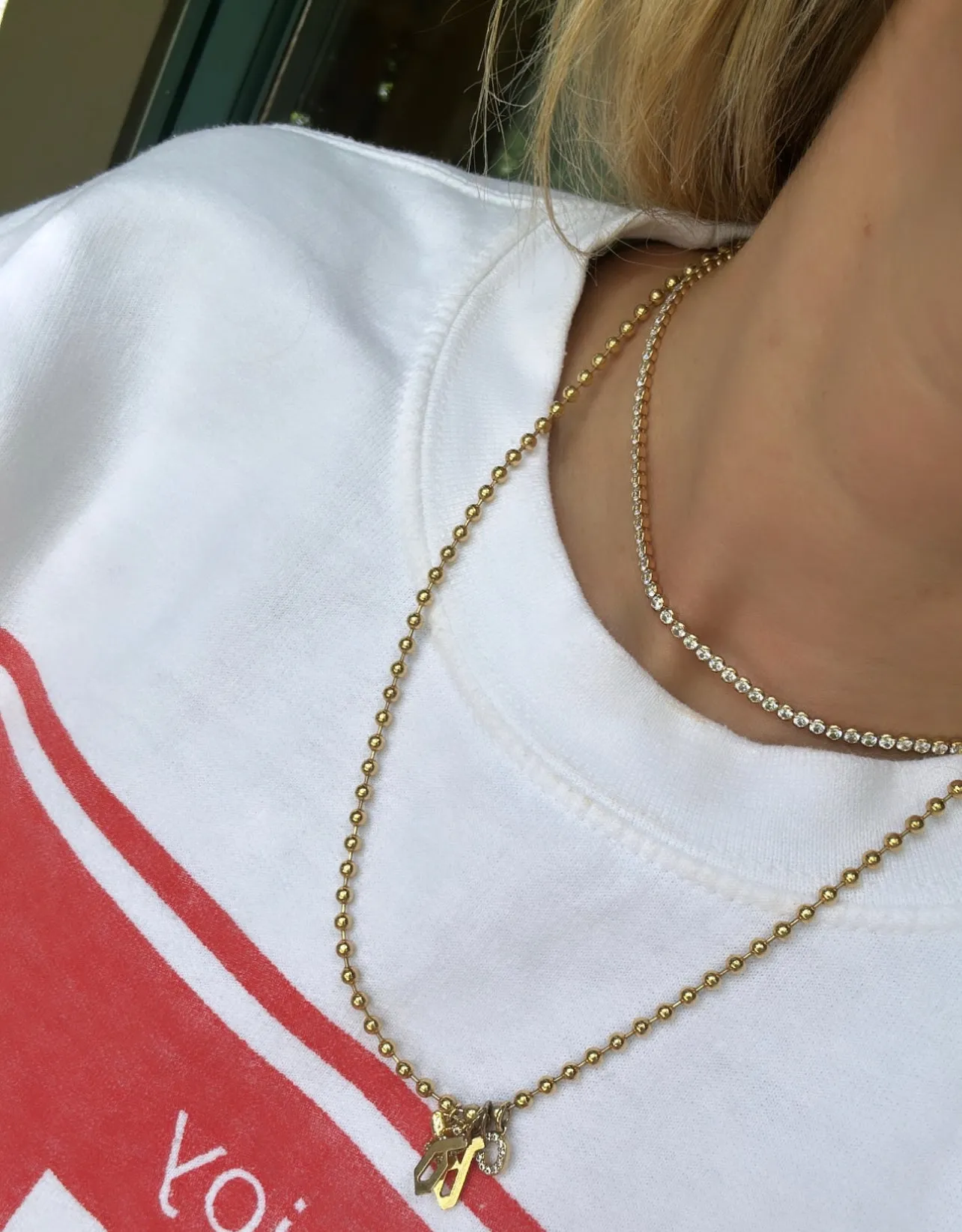 Lenore Crystal Tennis Necklace