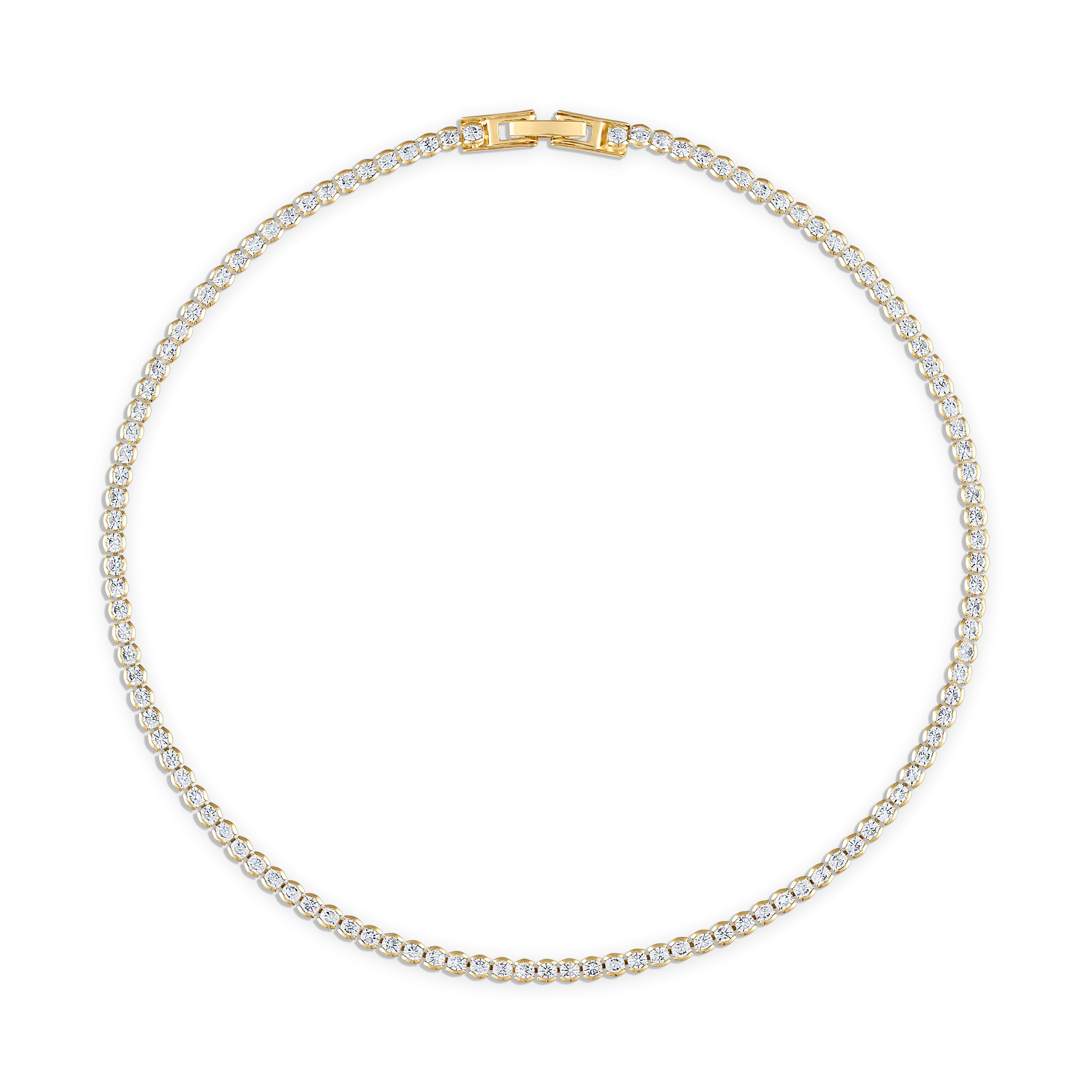 Lenore Crystal Tennis Necklace