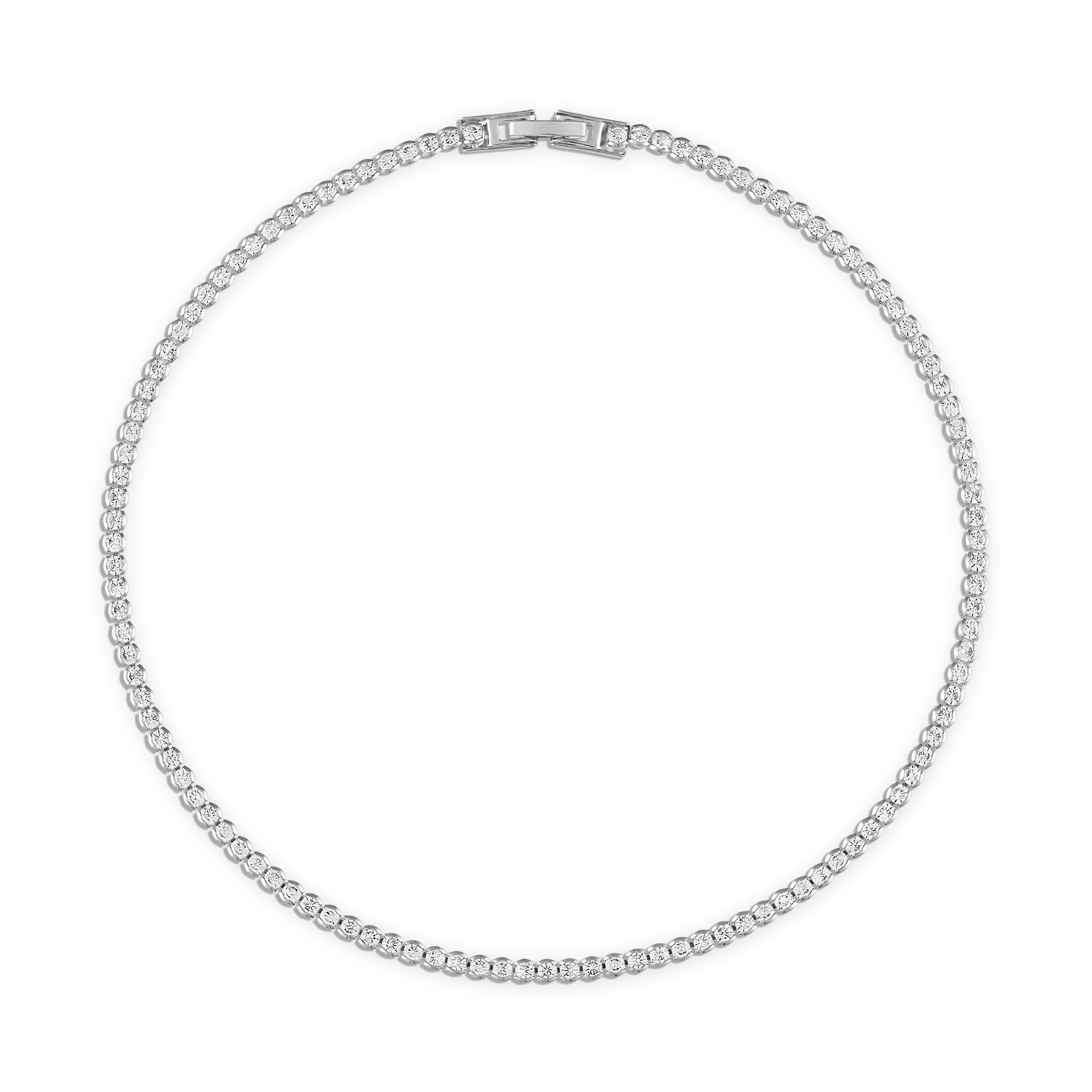 Lenore Crystal Tennis Necklace