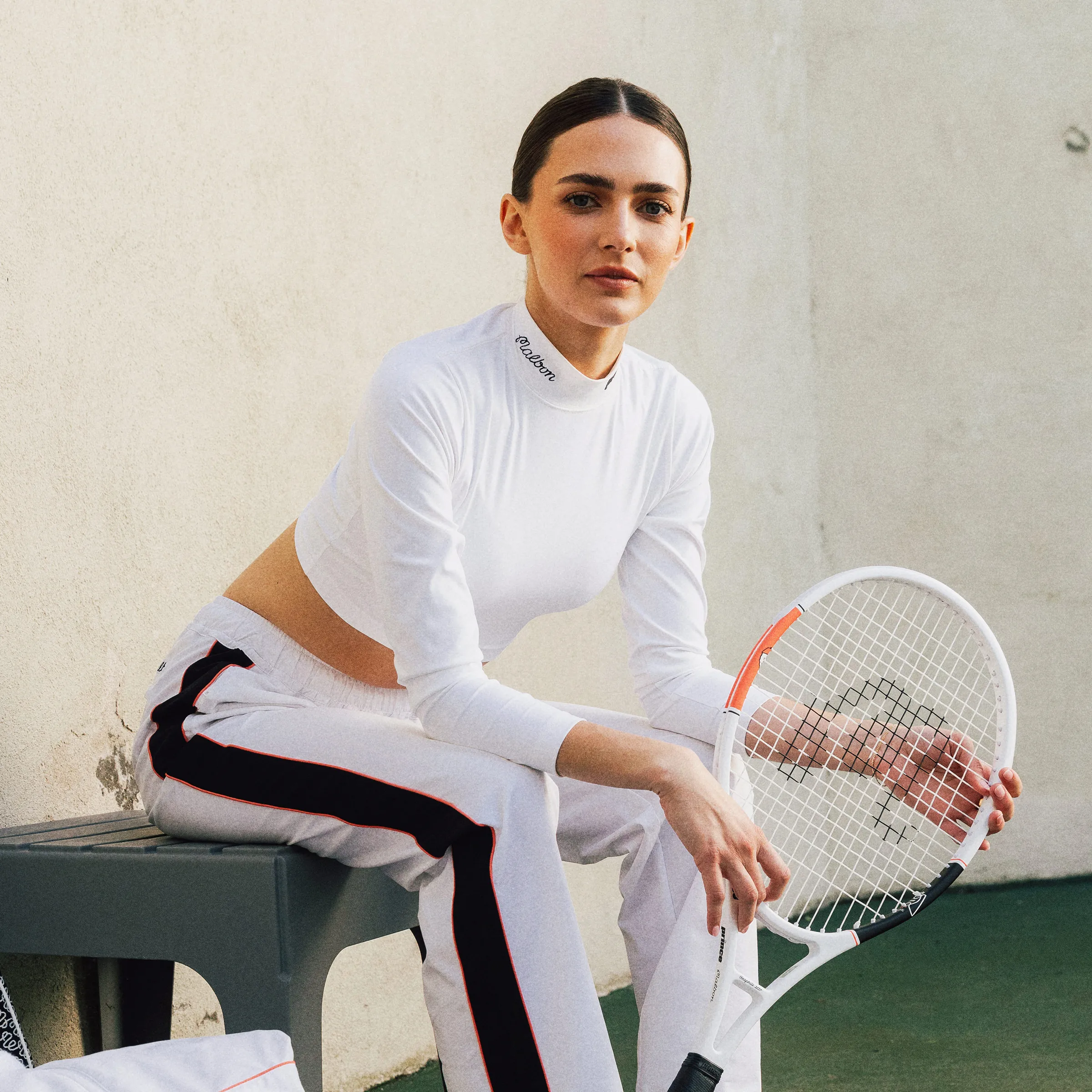 MALBON X PRINCE VOLLEY LS MOCKNECK (WOMENS)