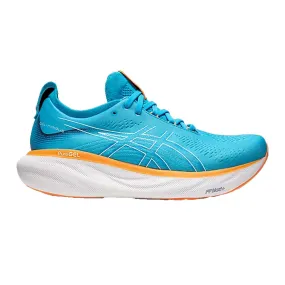 Men's Gel-Nimbus 25 Wide (Island Blue/Sun Peach)