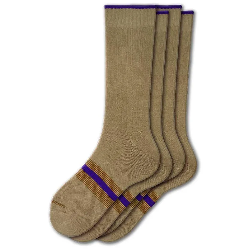 Men's Performance Crew Socks with Cushioned Arch Support