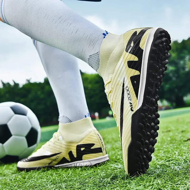 Mens Soccer Cleats Football Boots Professional Training Turf Mens Outdoor Indoor Sports Athletic Big Boy's Sneaker Indoor Shoes for Kids Soccer