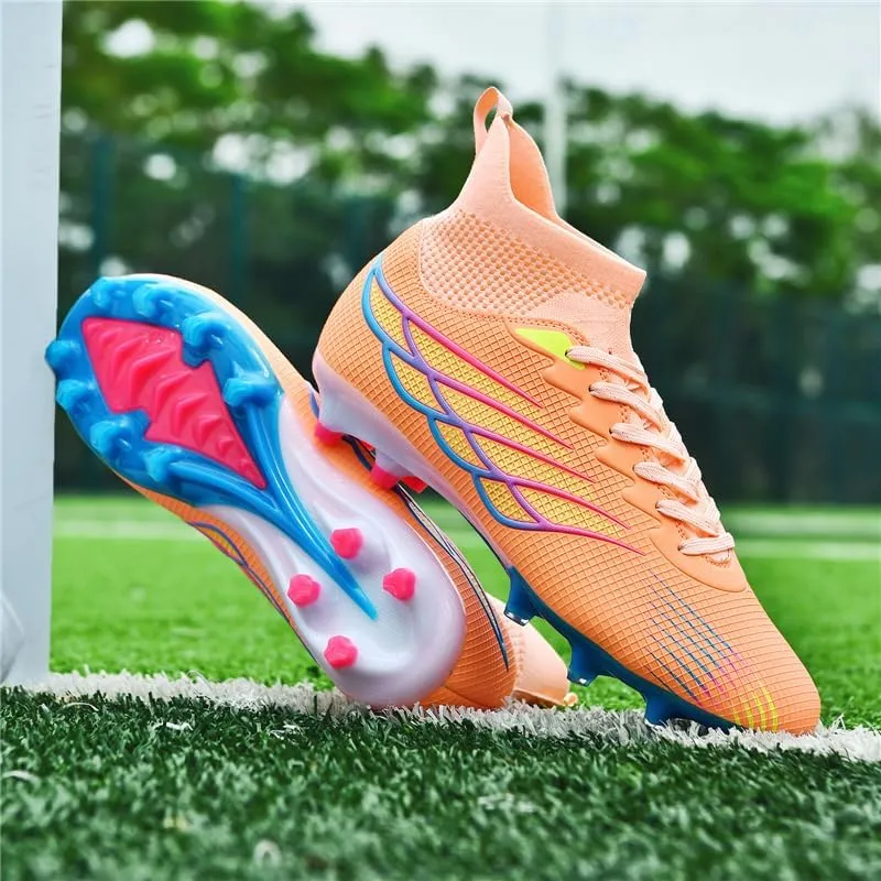 Men's Soccer Shoes Boys Students Grass Training Shoes Outdoor Football Shoes Unisex