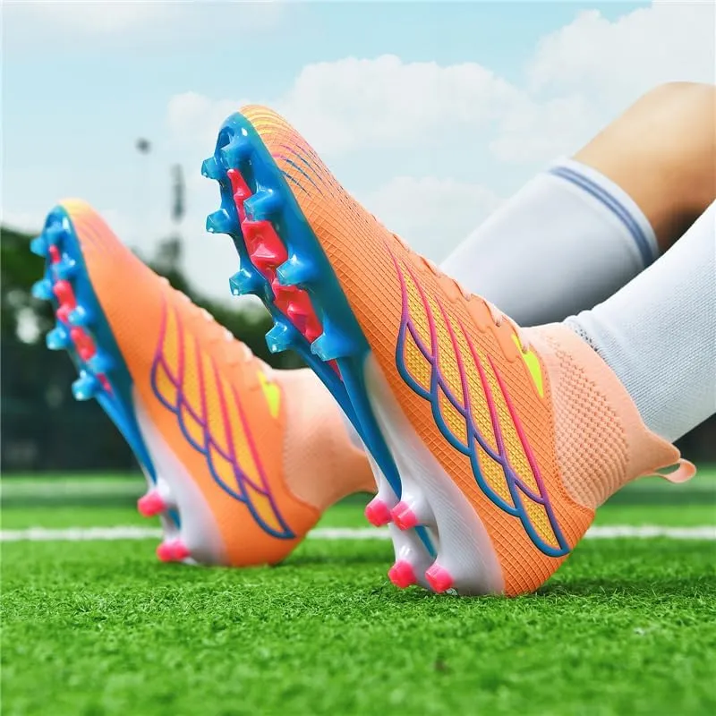 Men's Soccer Shoes Boys Students Grass Training Shoes Outdoor Football Shoes Unisex
