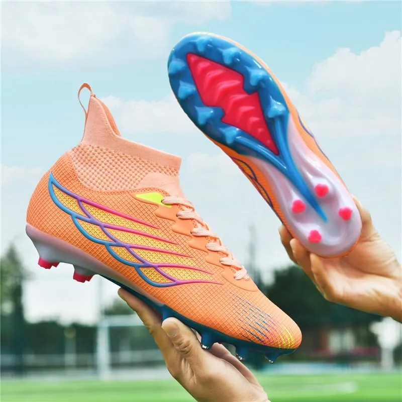 Men's Soccer Shoes Boys Students Grass Training Shoes Outdoor Football Shoes Unisex