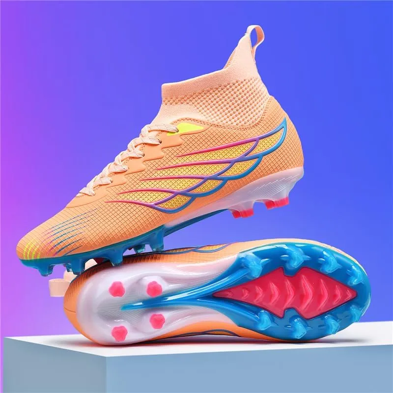 Men's Soccer Shoes Boys Students Grass Training Shoes Outdoor Football Shoes Unisex