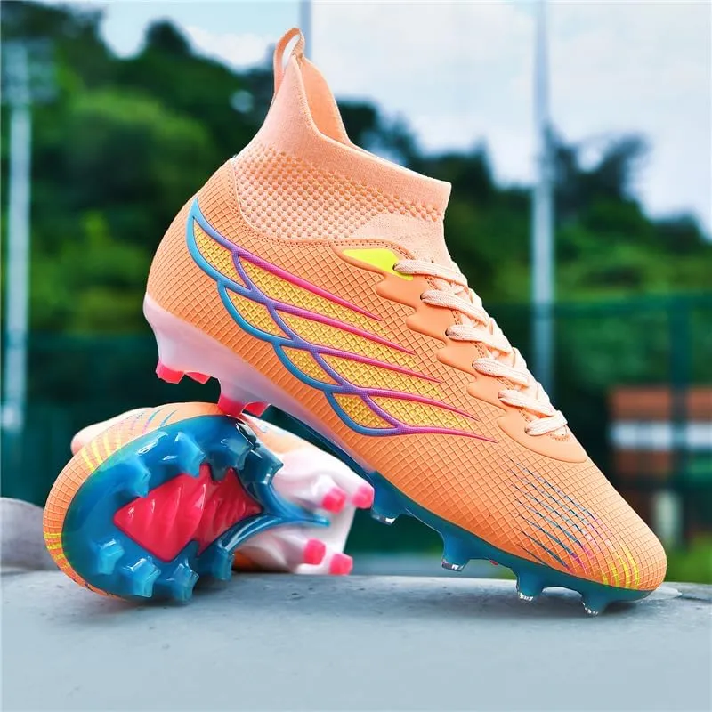 Men's Soccer Shoes Boys Students Grass Training Shoes Outdoor Football Shoes Unisex