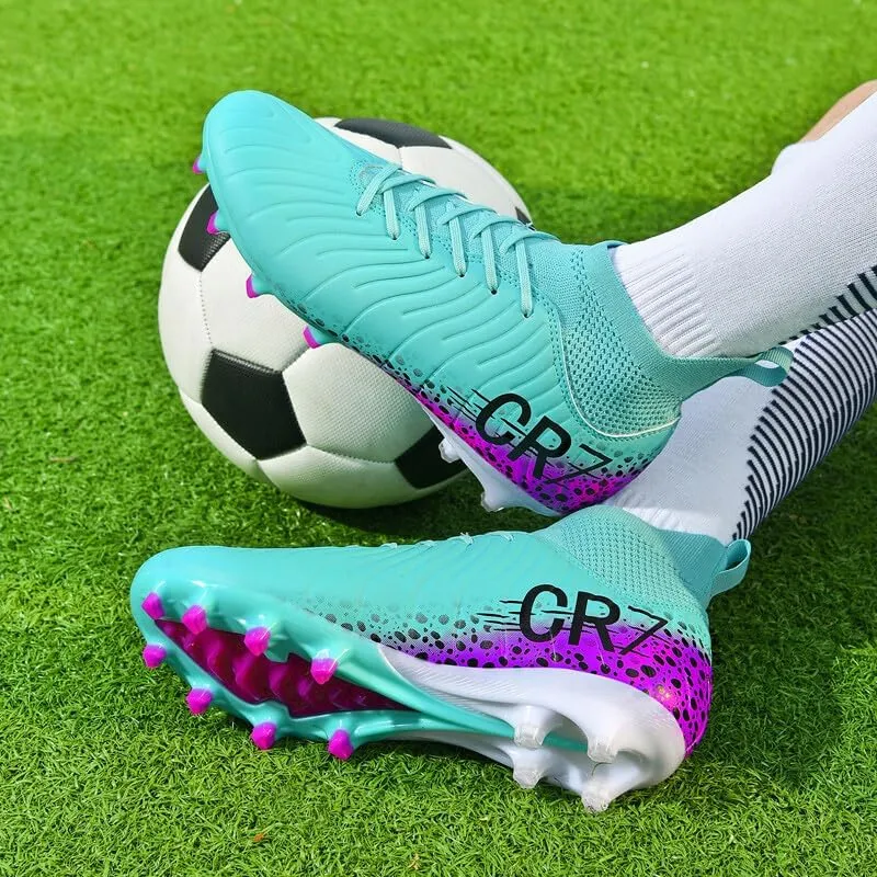 Men's Soccer Shoes of Spike Boys and Girl Students Grass Training Shoes Outdoor Football Shoes Unisex