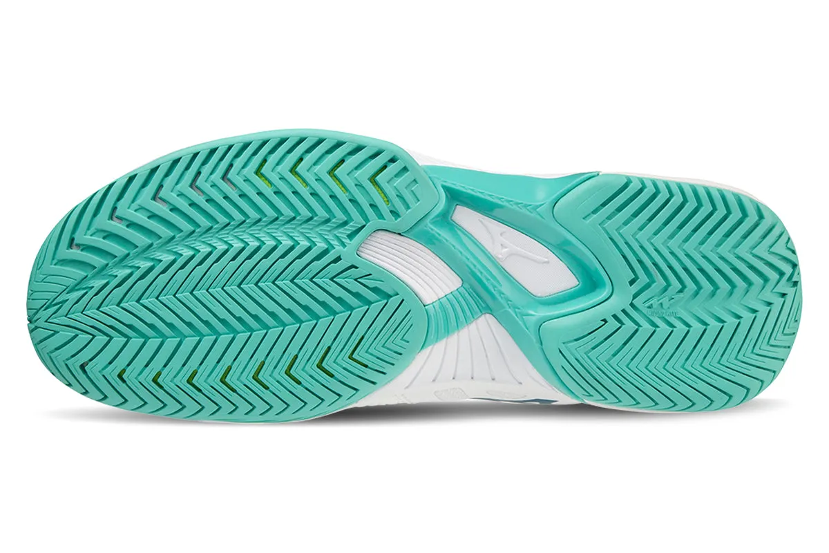 Mizuno Wave Exceed Tour 5 AC B White/turquoise/moroccan Blue Womens