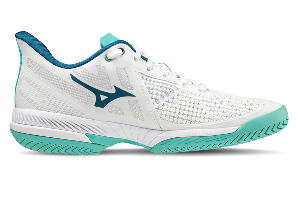 Mizuno Wave Exceed Tour 5 AC B White/turquoise/moroccan Blue Womens