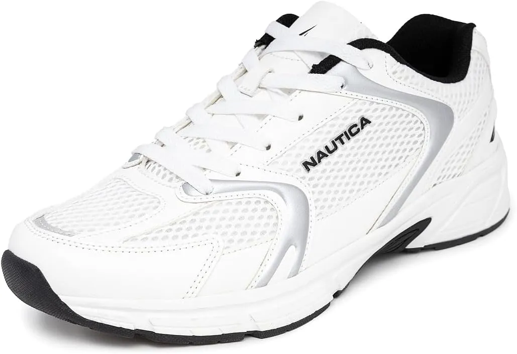 Nautica Mens Running Sneakers Sport Fashion Lace-Up Athletic Soft Shoes for Gym Tennis Men  Cushioned, Breathable, Lightweight & Comfortable