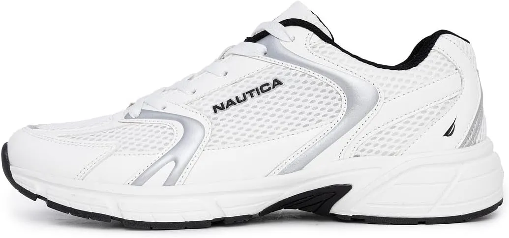 Nautica Mens Running Sneakers Sport Fashion Lace-Up Athletic Soft Shoes for Gym Tennis Men  Cushioned, Breathable, Lightweight & Comfortable