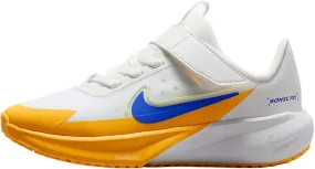 Nike Sonic Fly Little Kids' Running Shoes (FZ0016-100, Summit White/Volt Tint/White/Hyper Royal)