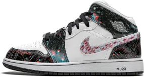 Nike Youth Air Jordan 1 Mid Se GS Electro Orange